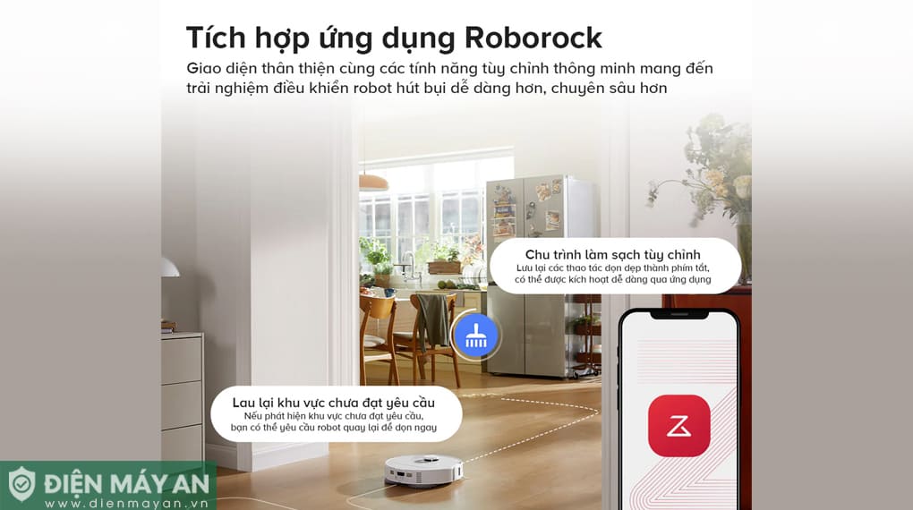 Robot hút bụi lau nhà Roborock Qrevo C Pro - Đen/Trắng